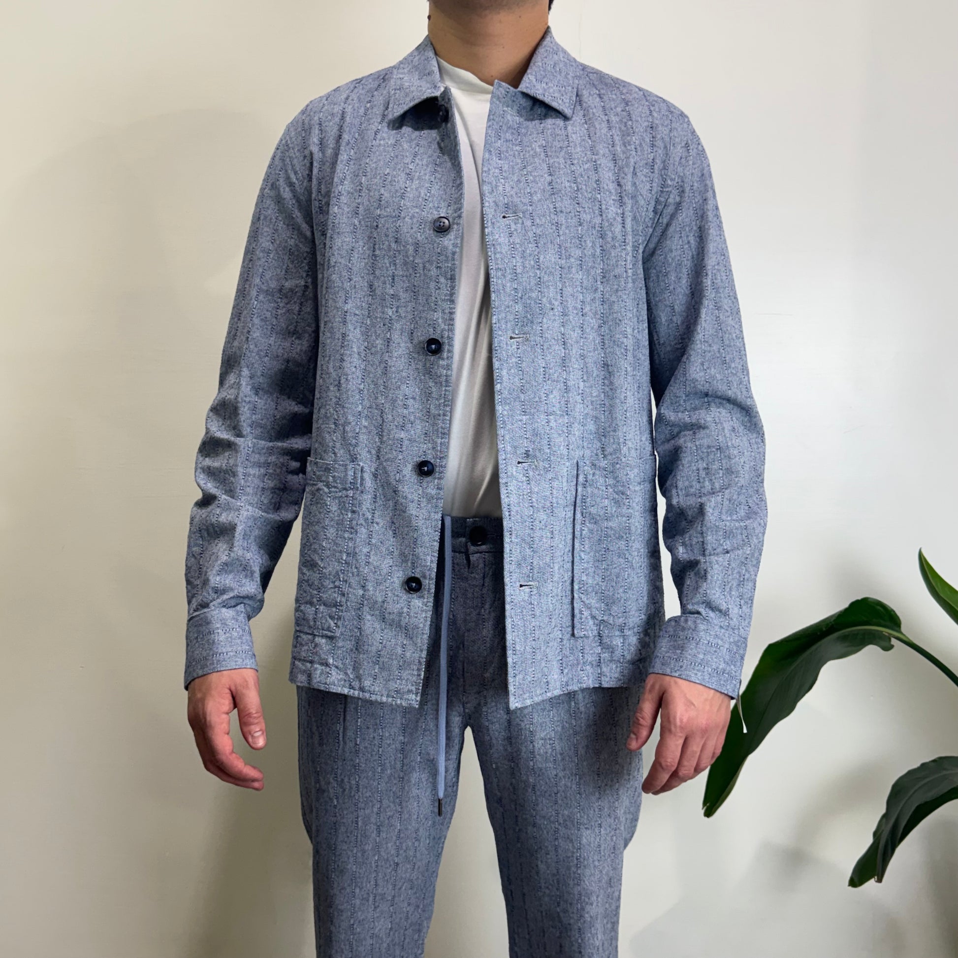 Overshirt righe Hamaki-ho