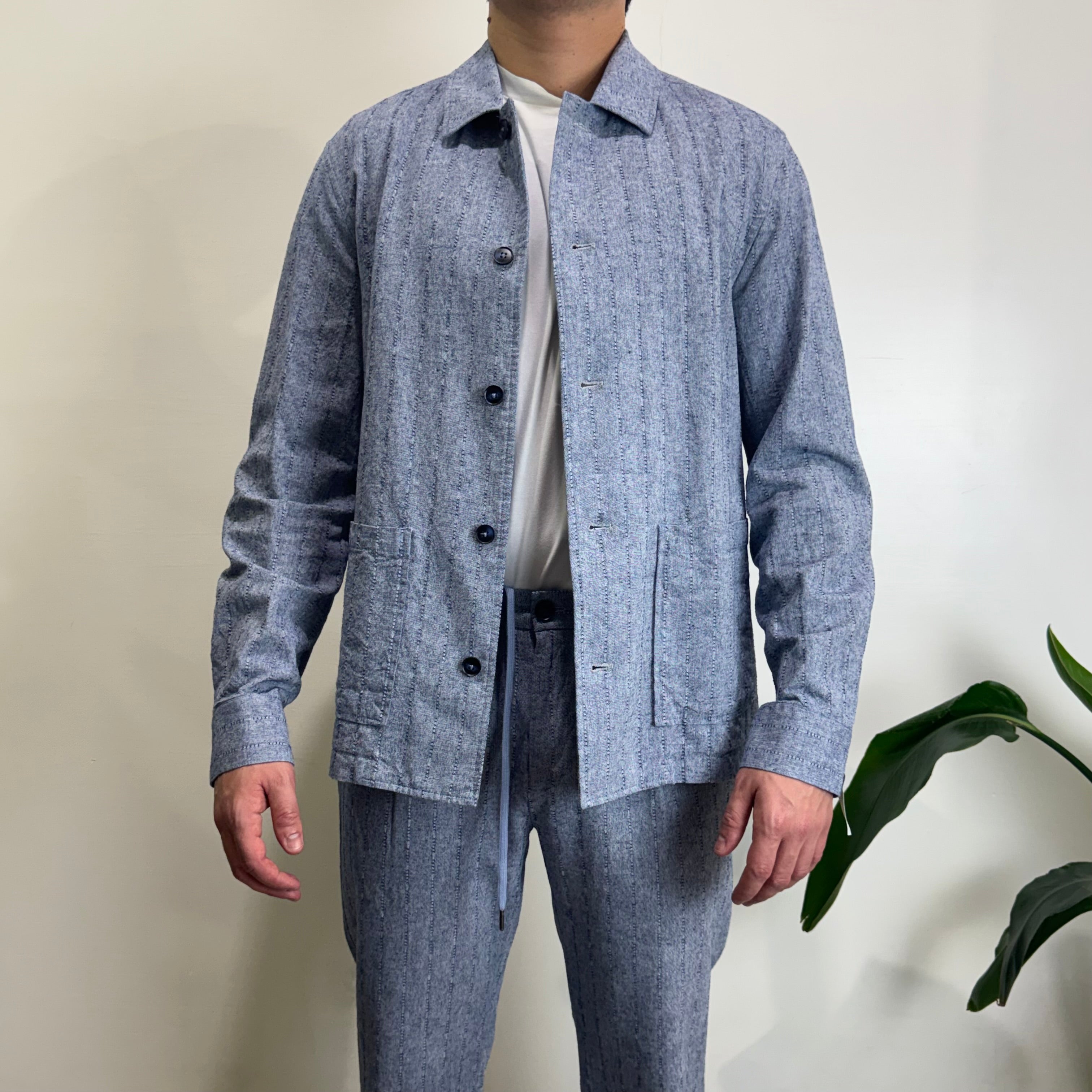 Overshirt righe Hamaki-ho