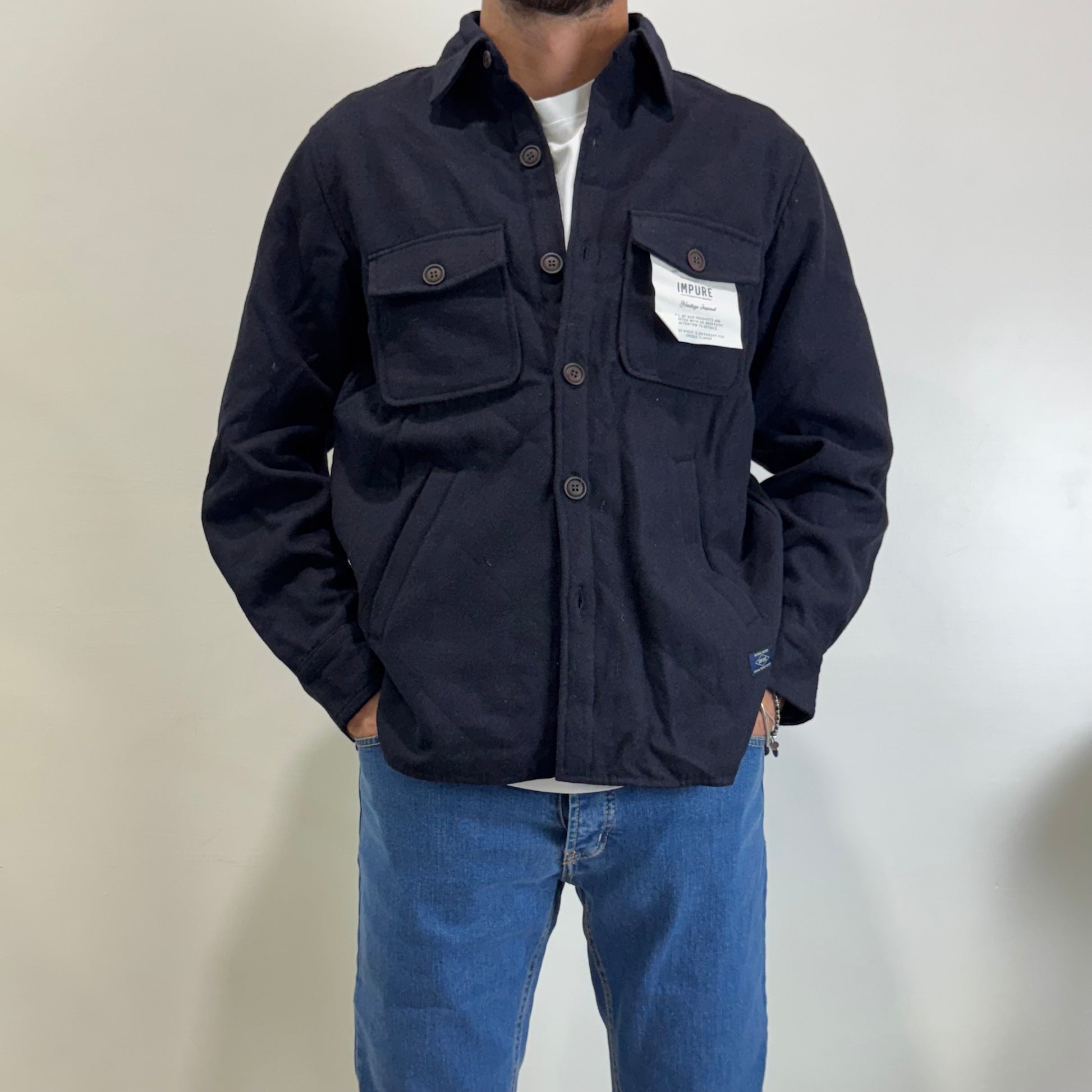 Overshirt trapuntata Impure