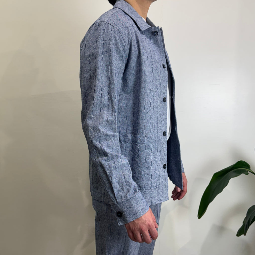 Overshirt righe Hamaki-ho