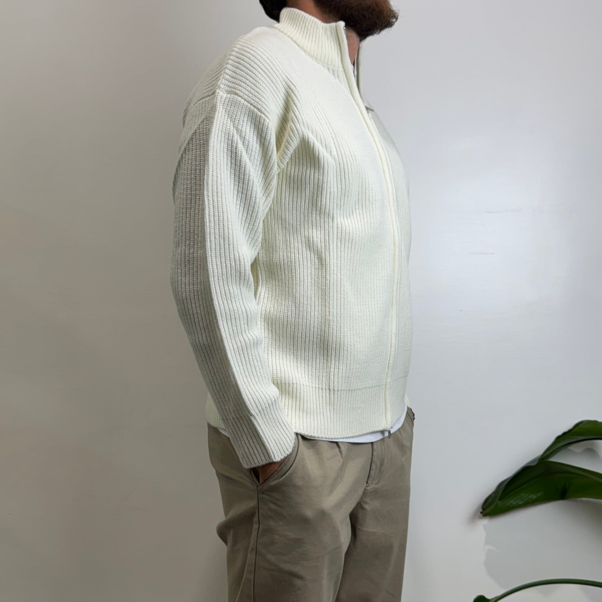 Cardigan zip hamaki-ho