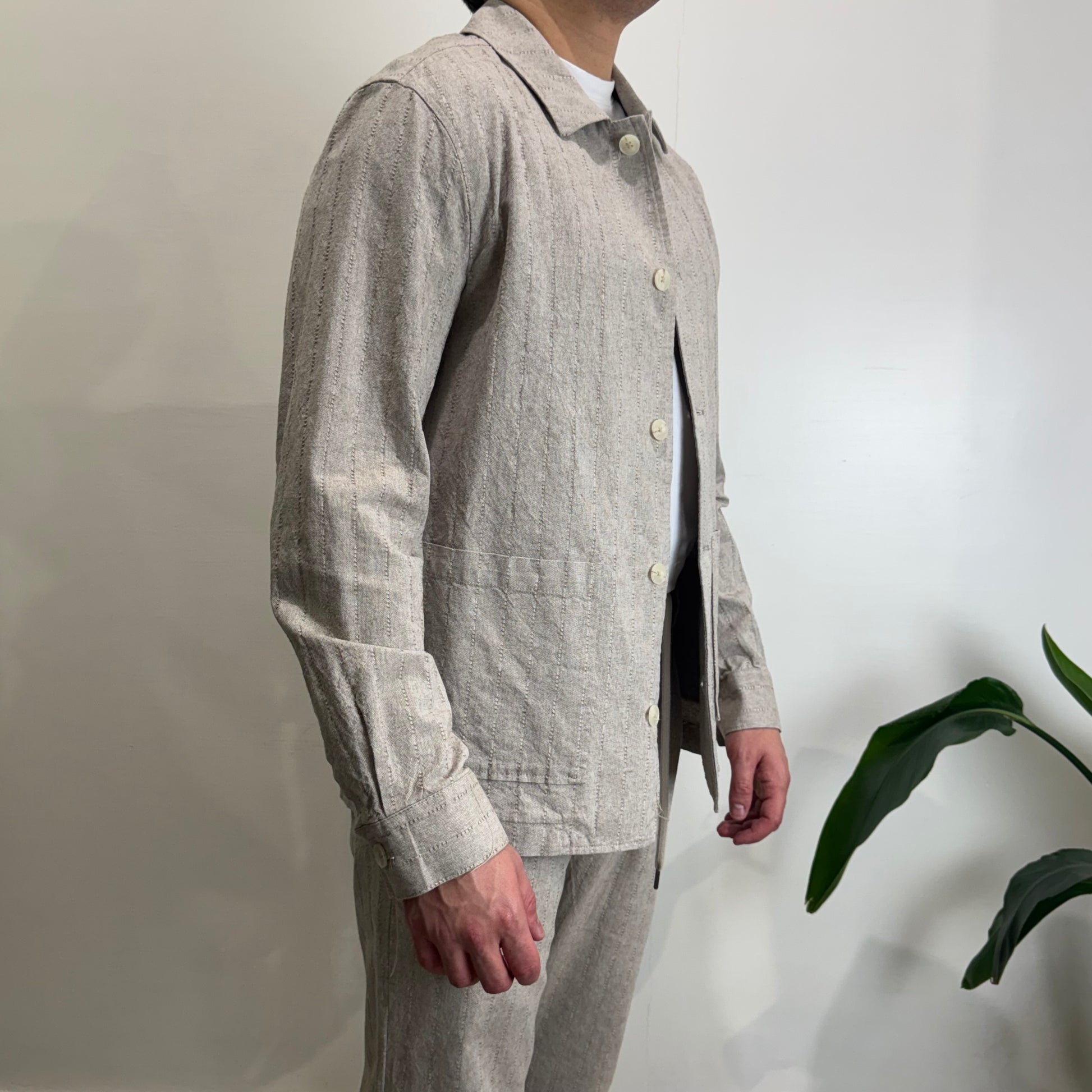 Overshirt righe Hamaki-ho
