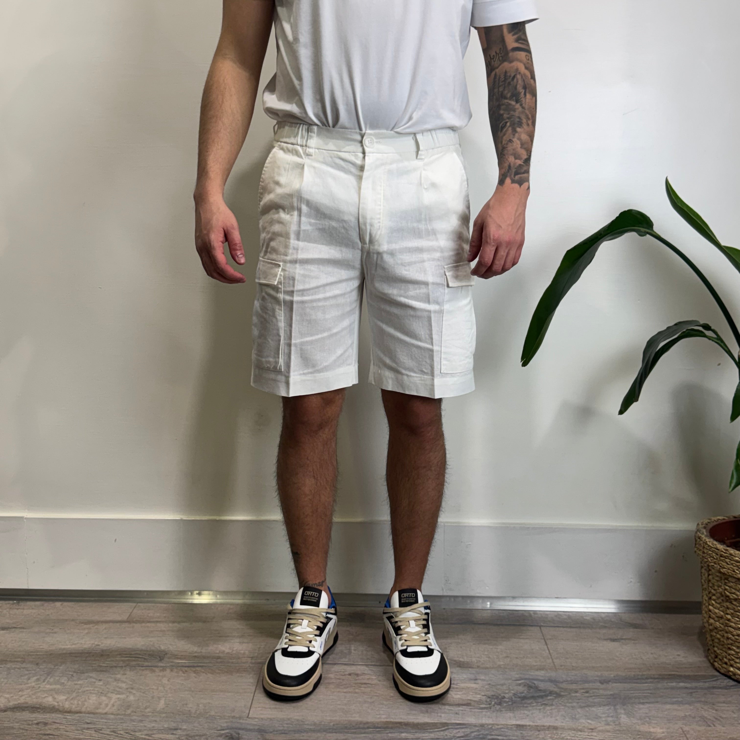 Shorts cargo lino Hamaki-ho