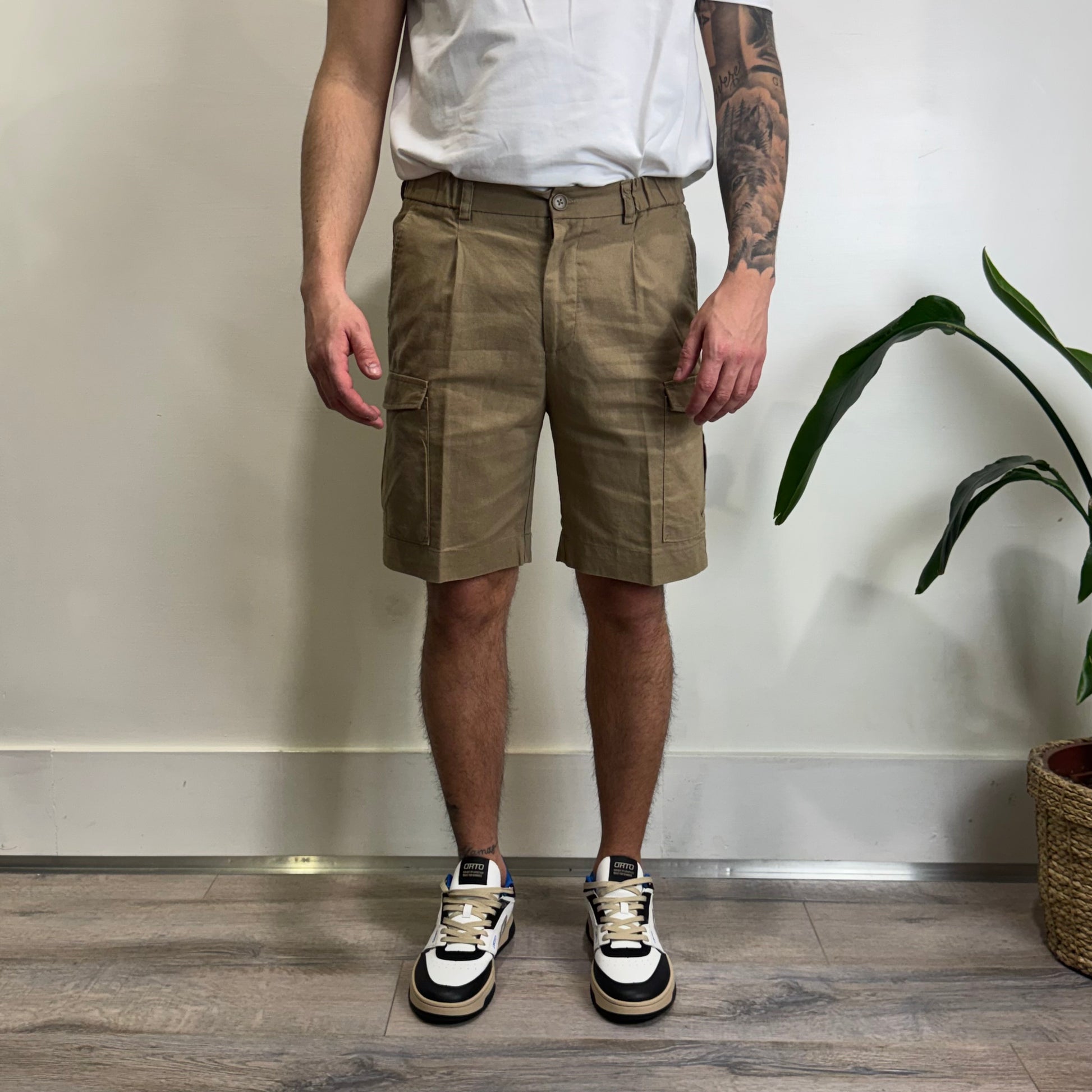 Shorts cargo lino Hamaki-ho