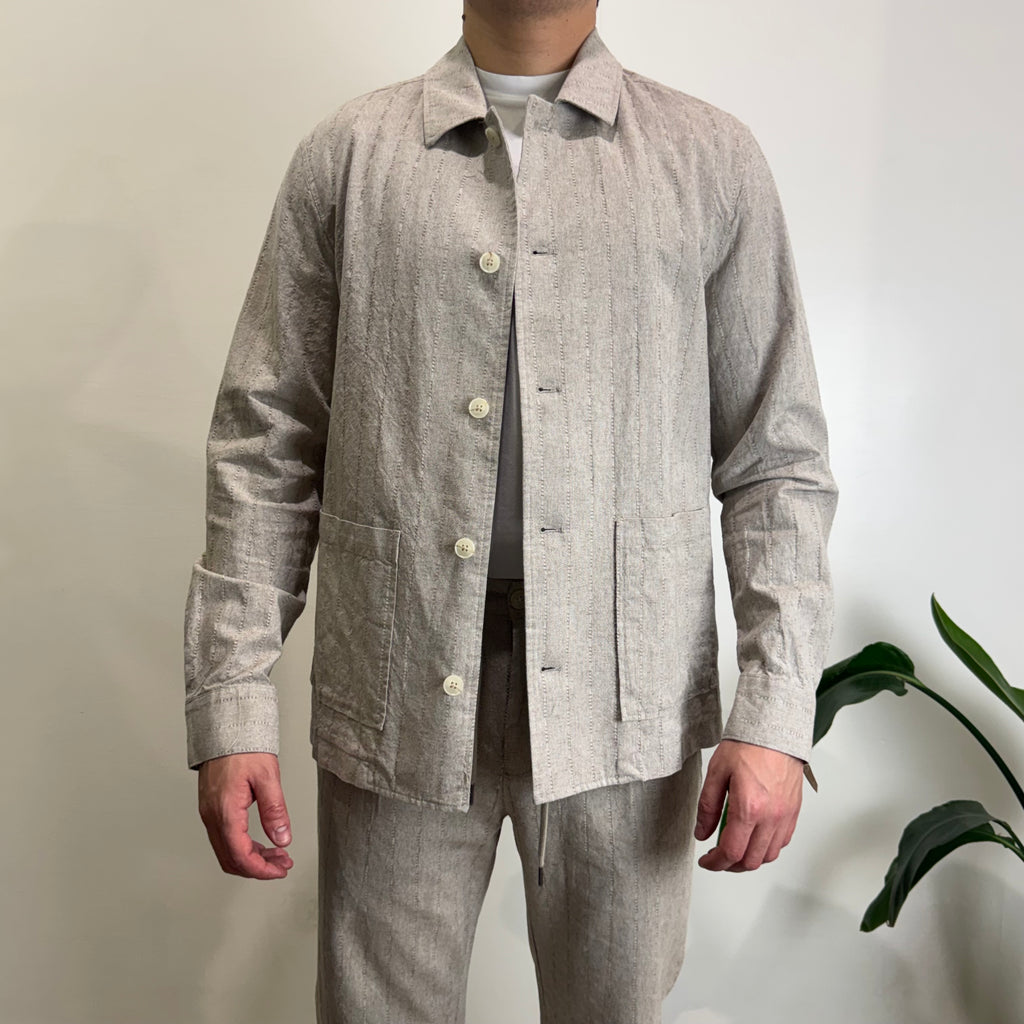 Overshirt righe Hamaki-ho