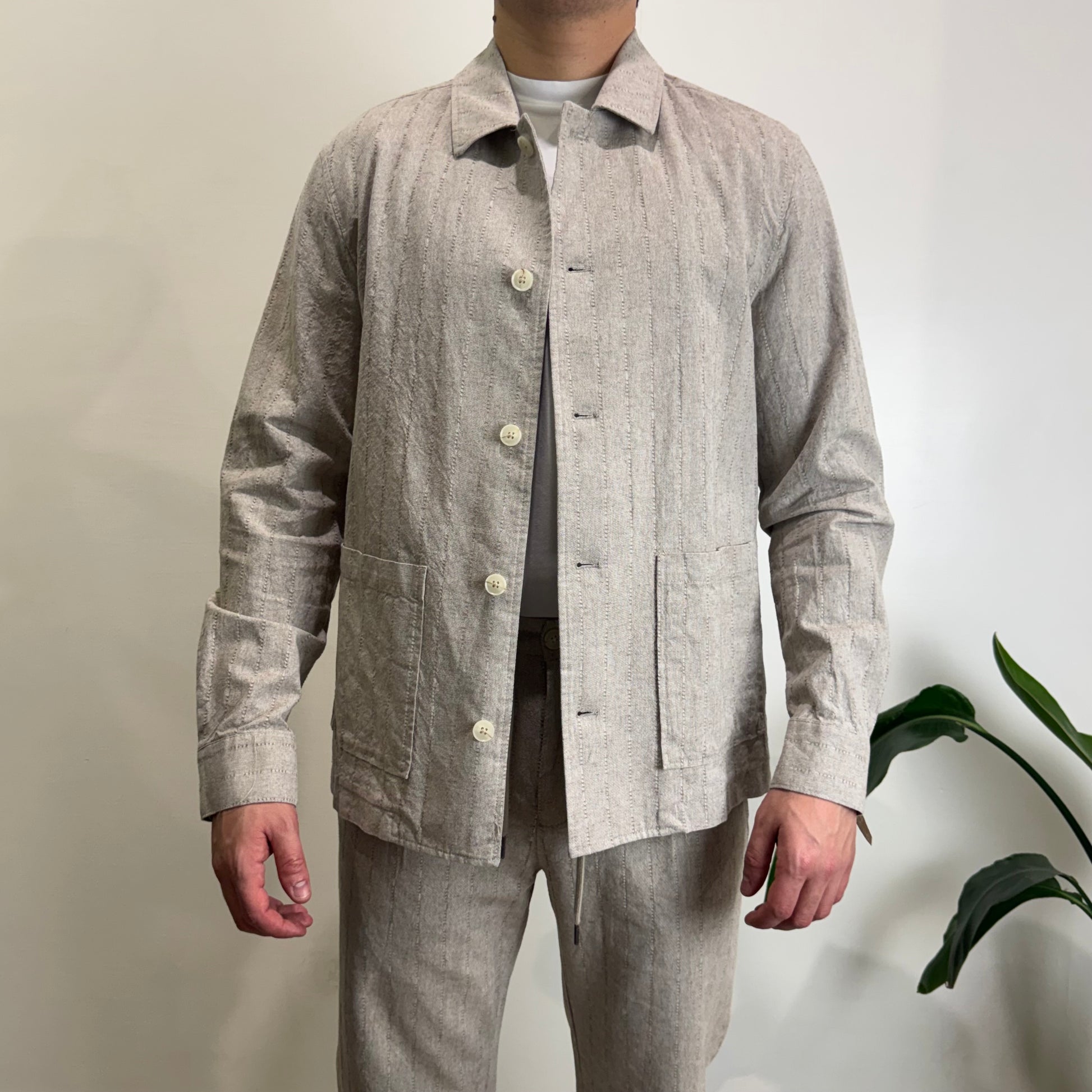 Overshirt righe Hamaki-ho
