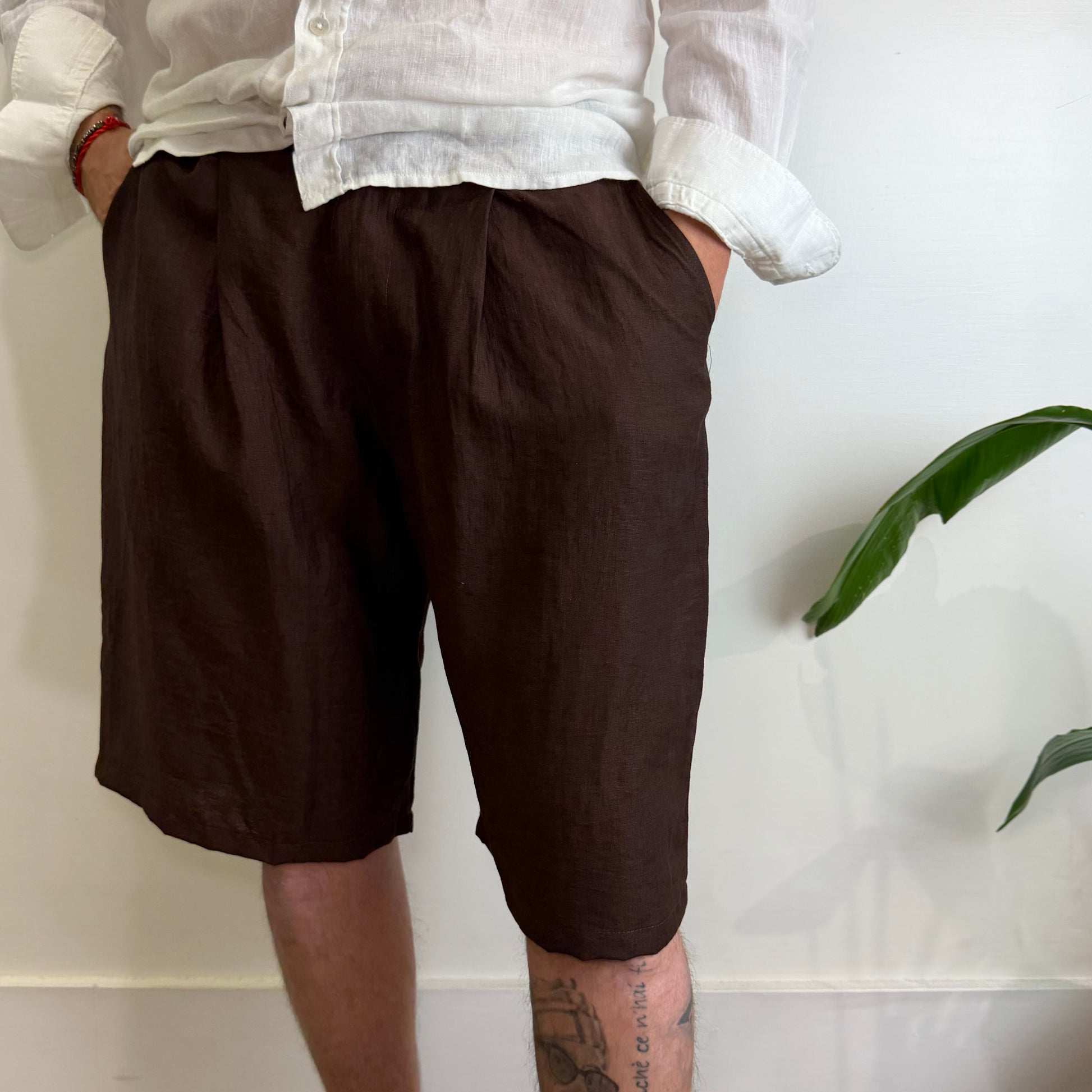 Shorts 3/4 Lino Posh
