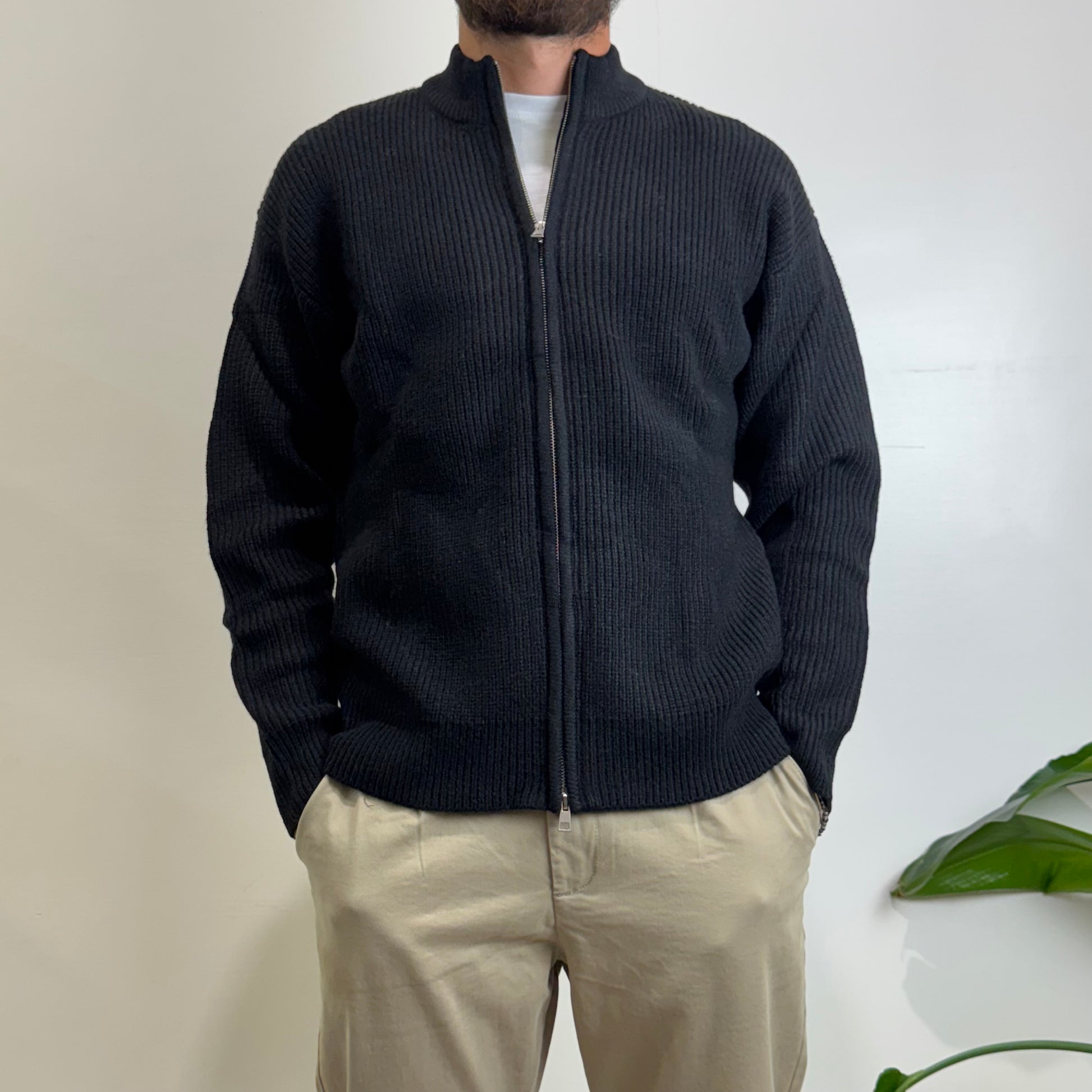 Cardigan zip hamaki-ho
