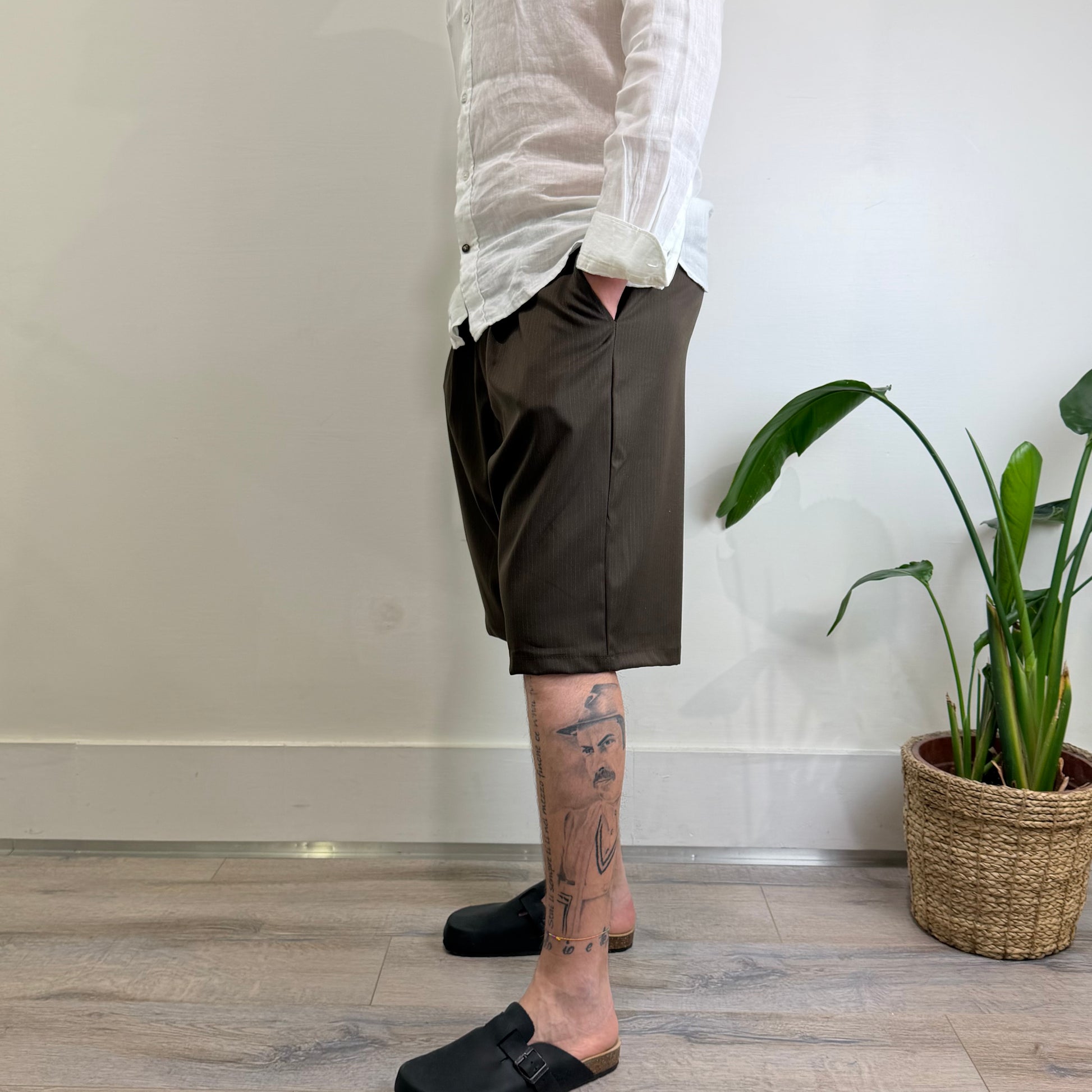 Short 3/4 Gessato Posh