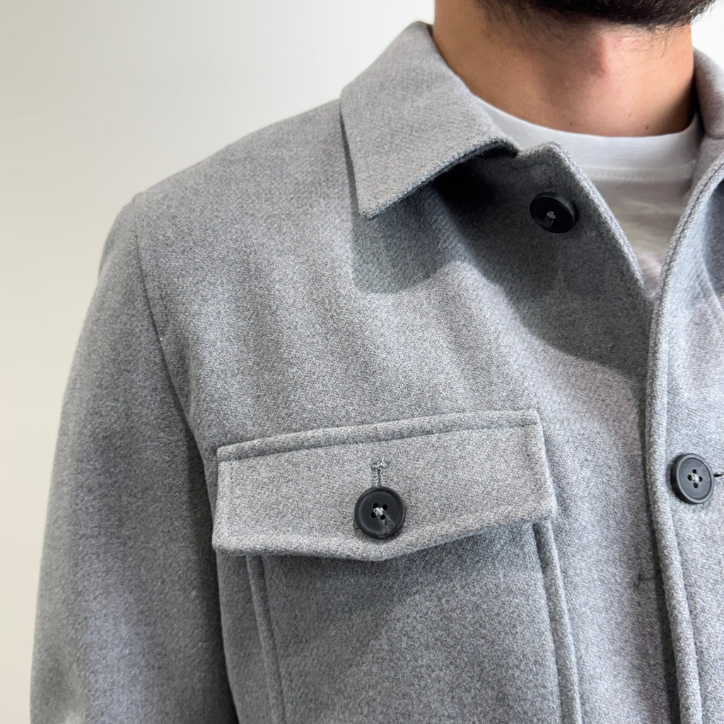 Overshirt in panno hamaki-ho