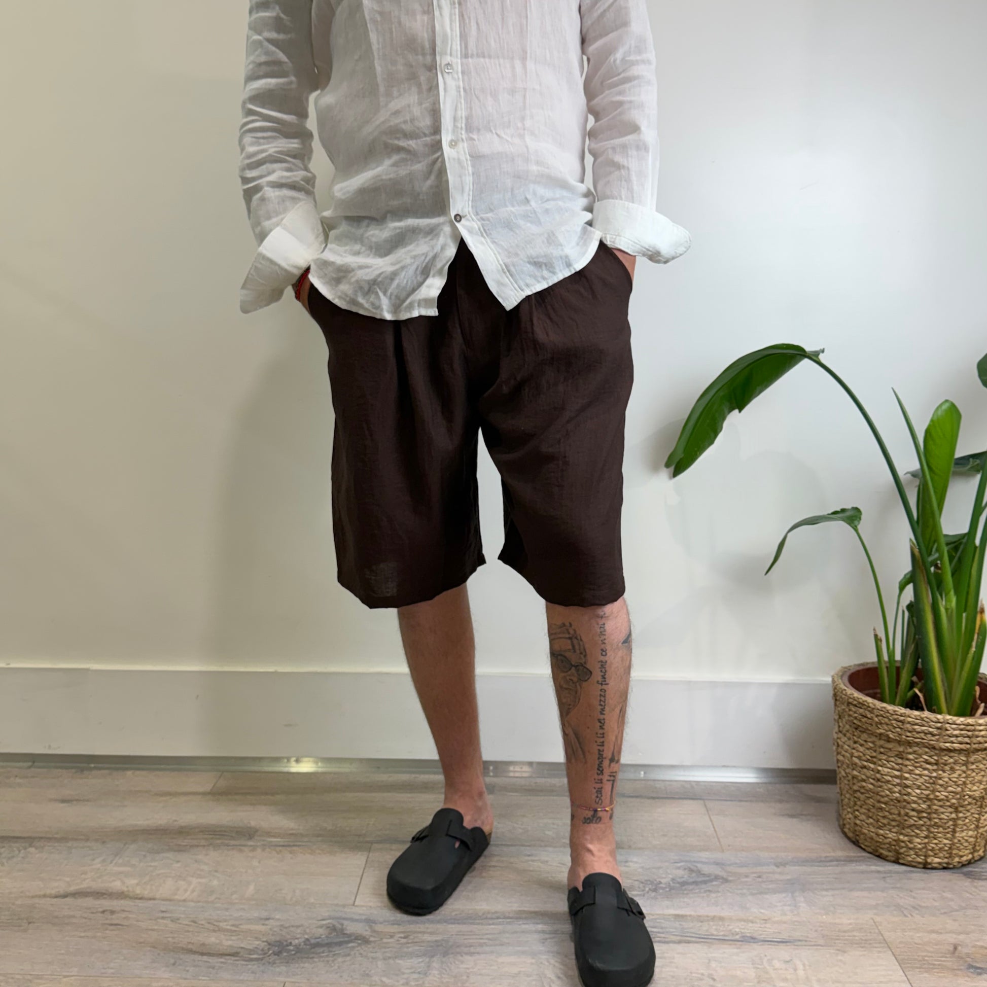 Shorts 3/4 Lino Posh